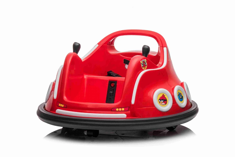 ממונעים לילדים- קרוסלה מתנגשת אנגרי בירדס 12V כולל שלט הורים!!