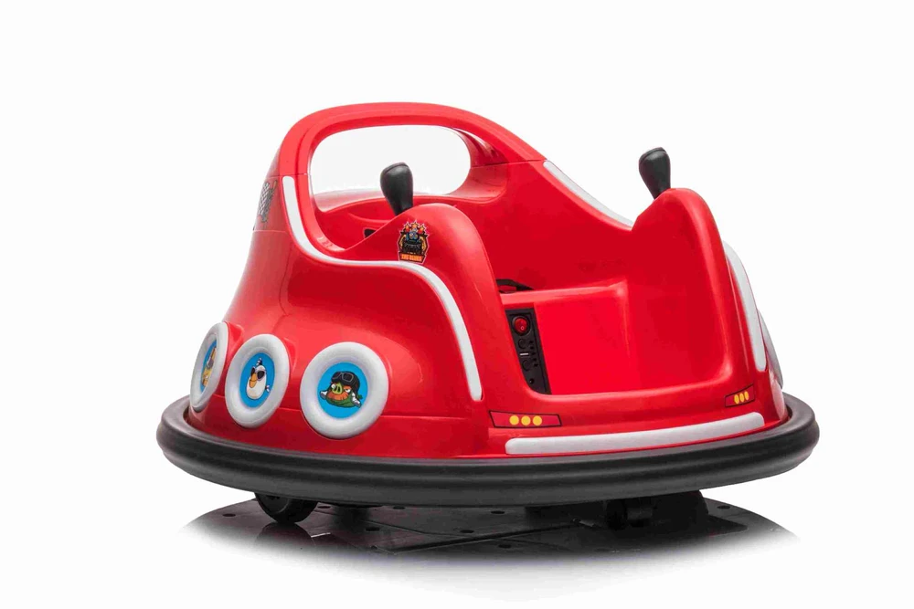 ממונעים לילדים- קרוסלה מתנגשת אנגרי בירדס 12V כולל שלט הורים!!