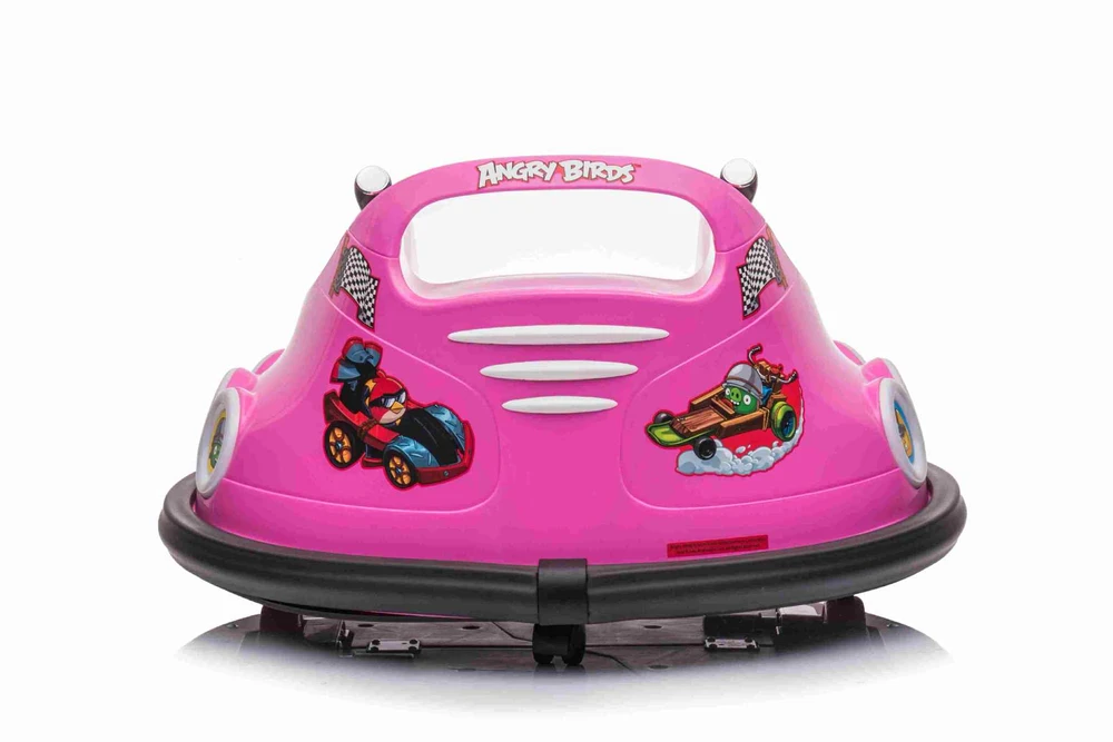 ממונעים לילדים- קרוסלה מתנגשת אנגרי בירדס 12V כולל שלט הורים!!