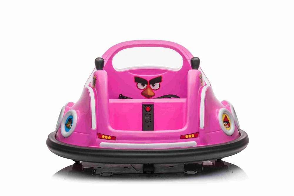 ממונעים לילדים- קרוסלה מתנגשת אנגרי בירדס 12V כולל שלט הורים!!