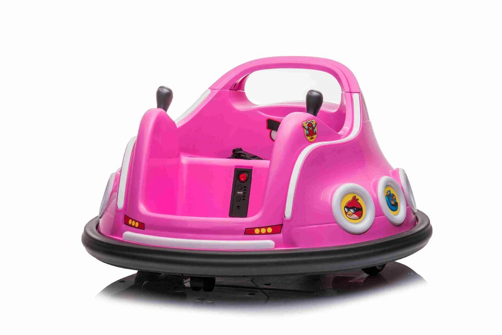 ממונעים לילדים- קרוסלה מתנגשת אנגרי בירדס 12V כולל שלט הורים!!